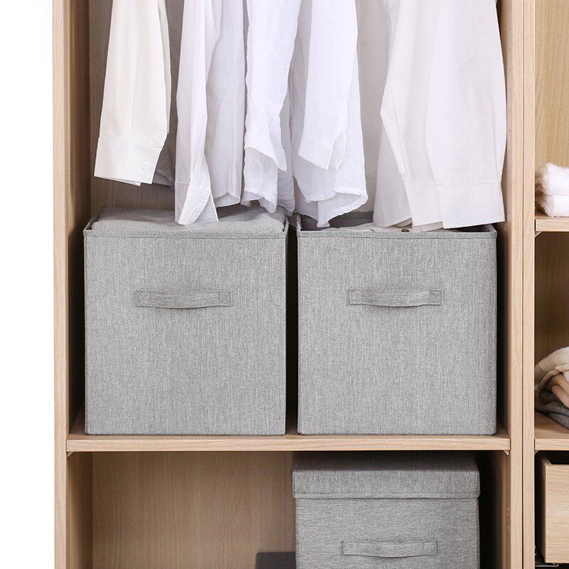 衣服收纳箱布艺理柜衣物整衣箱储物箱盒折n叠被子收家筐袋子纳用