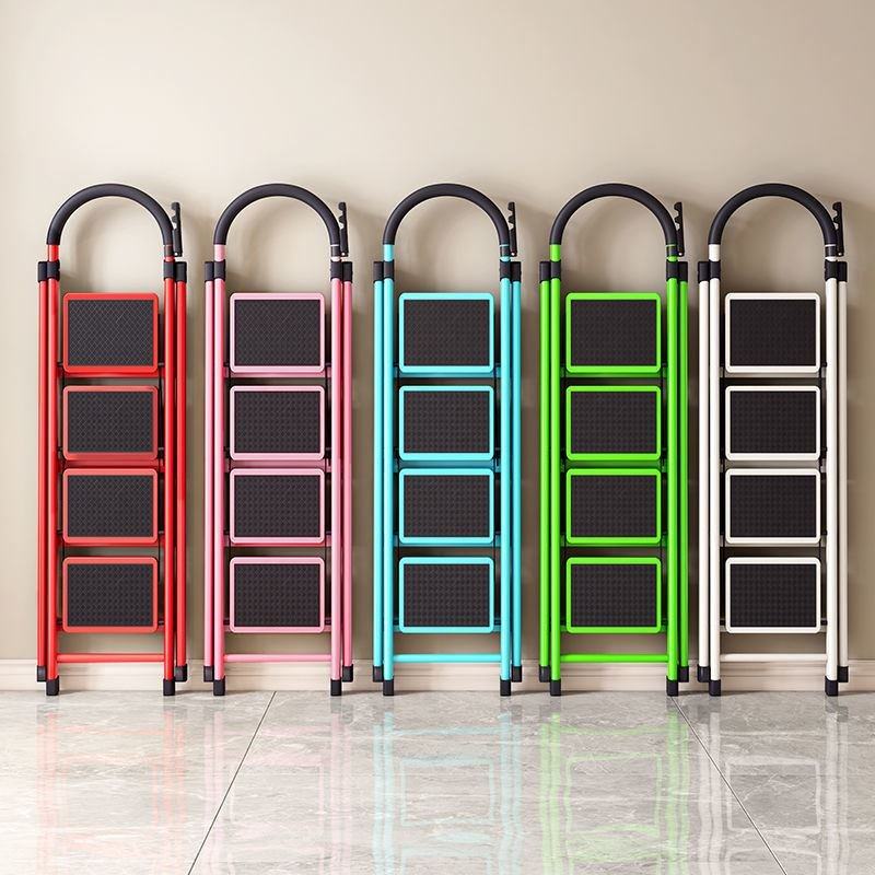 加厚伸缩梯梯子g家用折叠2/1.p5米人字工程梯架子三角扶梯楼梯