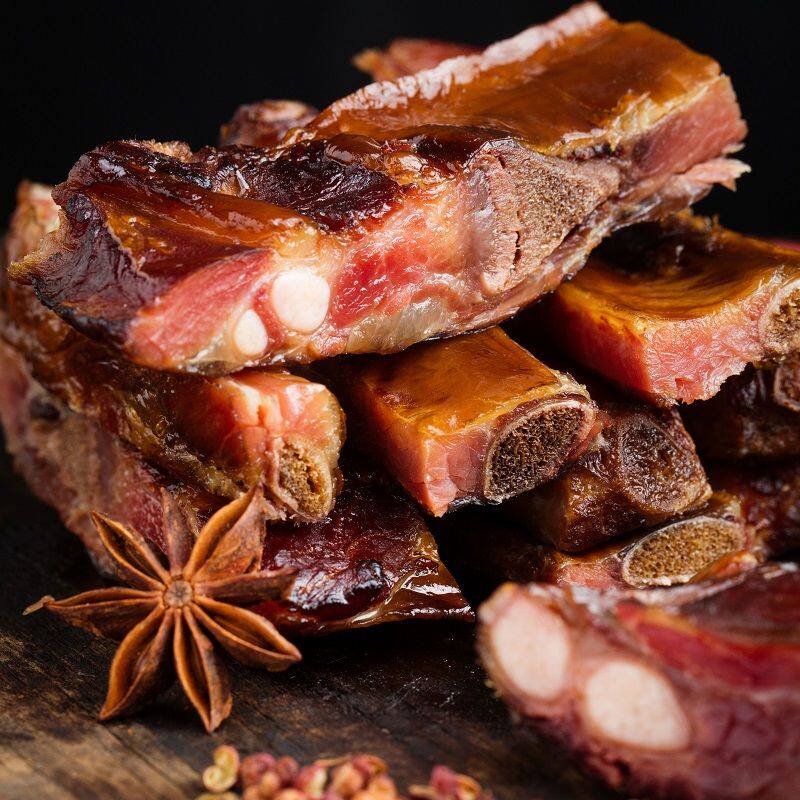 免切 烟熏腊排骨1-3斤特价装柴火腊排骨湖南柴火烟熏排骨腊肉