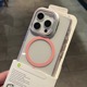 ins创意磁吸镜头盖支架适用iPhone16pro苹果14手机壳15ProMax新款11透明12高级感13男女14pro情侣plus防摔套