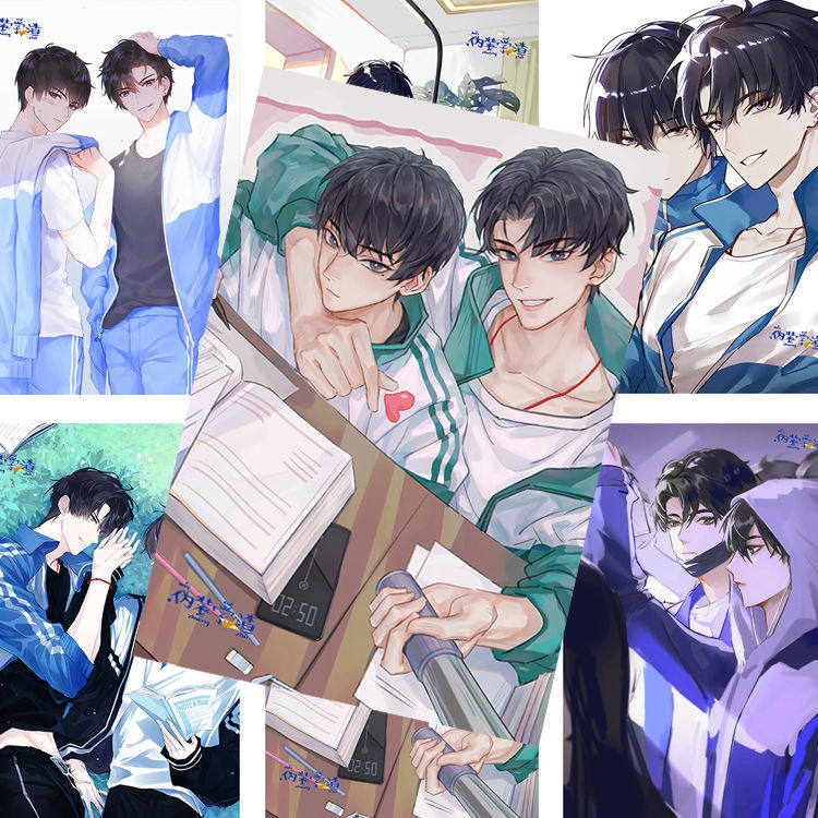 原耽人物海报伪装学渣海报二次元耽美周边宿舍墙纸贺朝谢俞壁纸大