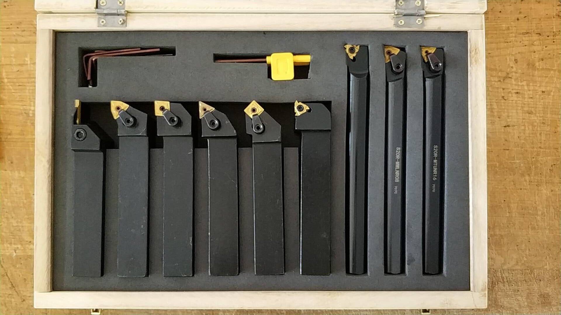 螺纹cnc孔内九刀片数控20mm25mm套钛9045车刀9件其他车刀