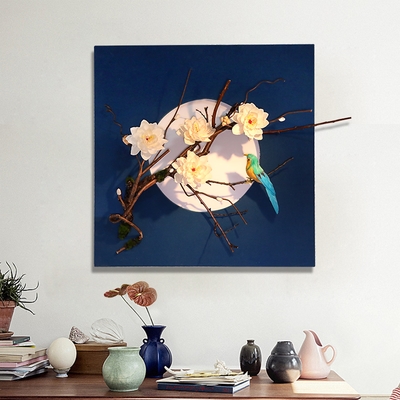 创意客厅墙面装饰挂件餐厅玄关墙上挂饰家具墙面壁挂立体干花挂画