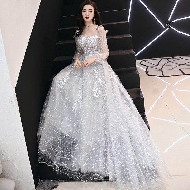 钢琴演奏礼服裙成人礼学生女夏季主持人18岁成年生日仙气表演气质