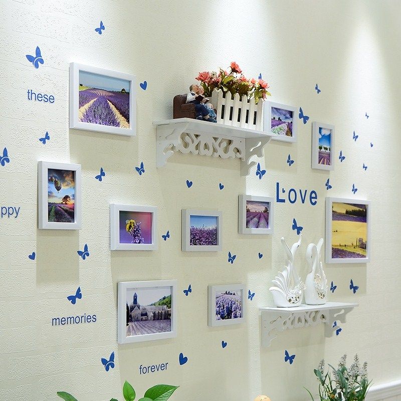 (今日5.7折)结婚家庭风景房间照片墙装饰自粘贴创意客厅时尚墙壁餐厅