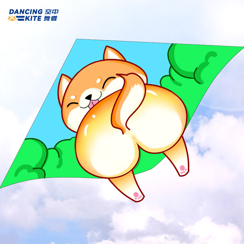 柯基高质量风筝小狗卡通风筝儿童微风易飞潍坊新式风筝大人专用