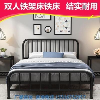 35米宽2儿童铁艺床单人1.2米双人床1.8x2床头柜小桌子1.