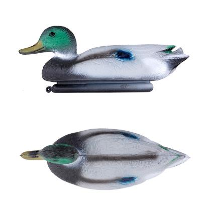 户外儿童戏水玩具浮水不倒翁鸭子模型花园装饰品仿生绿头野鸭.