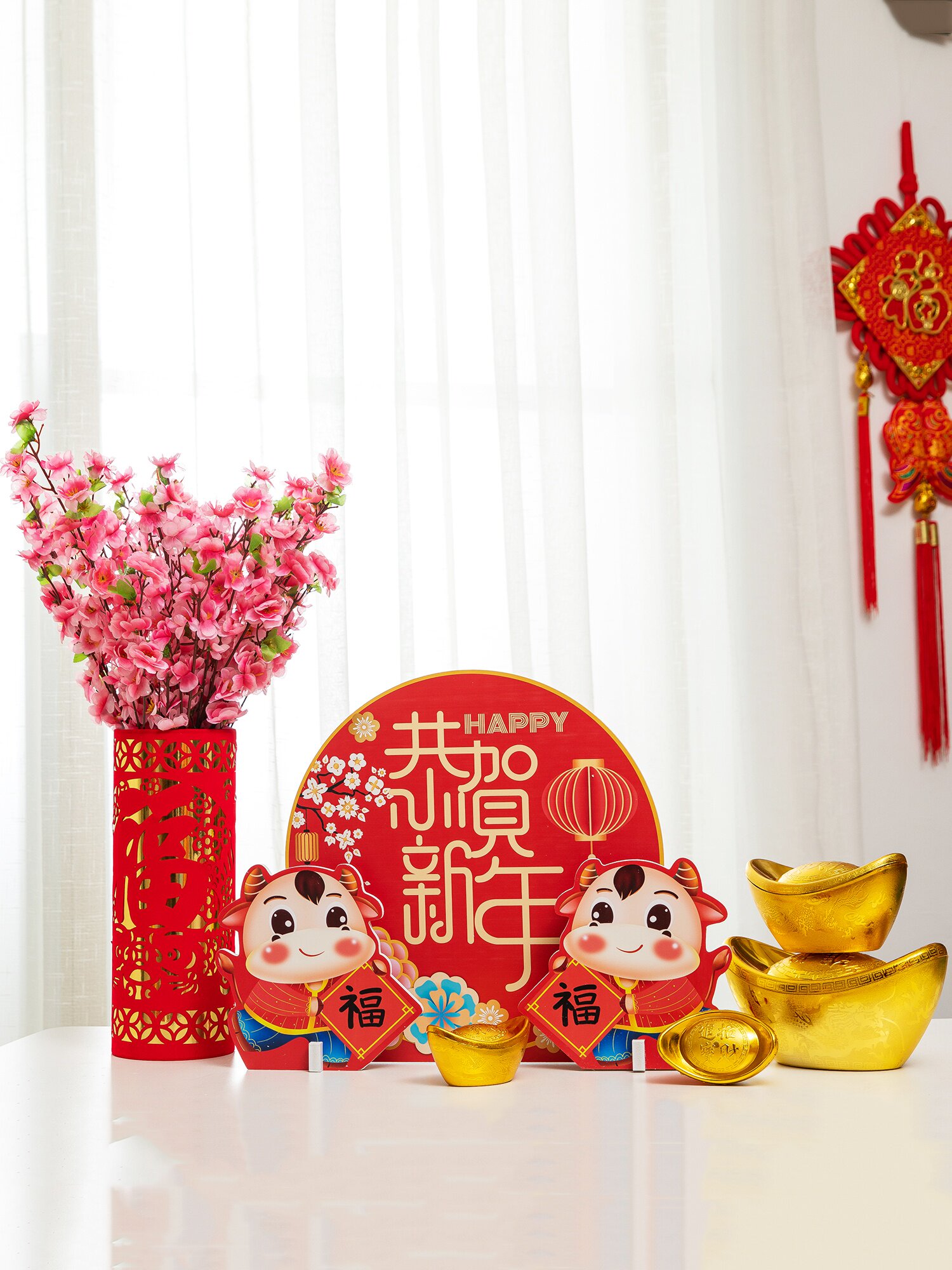 装扮用品更新时间:2022年03月24日2021牛年新年装饰大小型场景布置