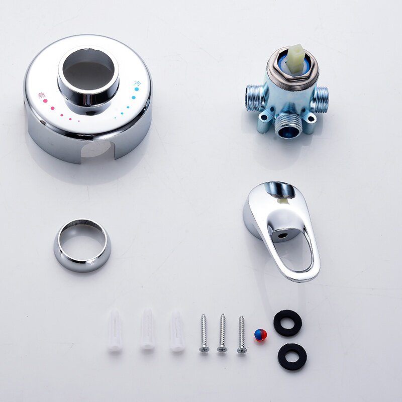 通用型电热水器混水阀明装贴墙式冷热混合阀门淋浴花洒开关配件