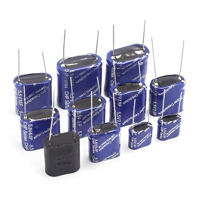 法拉电容5.5v0.5f/1/2/3.5/4/5/7.5/10/15f组合型双层电容器.