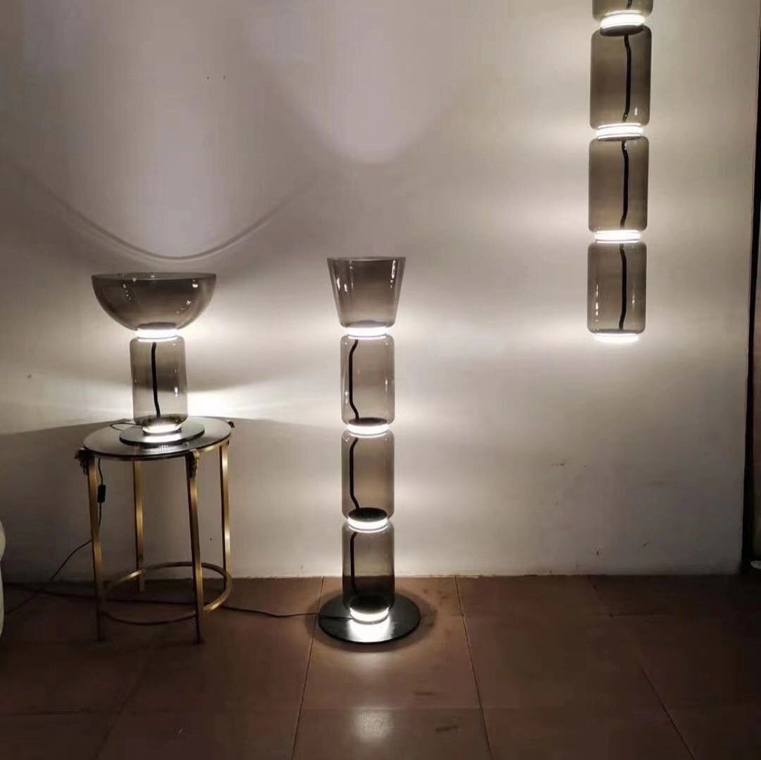 意大利flos北欧简约玻璃立式落地灯客厅沙发卧室床头样板房台灯