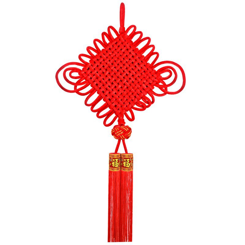 中国结挂件客厅大号桃木福字中a国结玄关乔迁家居装饰墙壁挂平安