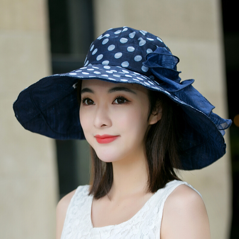 帽子女士夏天韩版大檐帽防晒遮阳帽太阳帽中老年人户外出游x妈妈