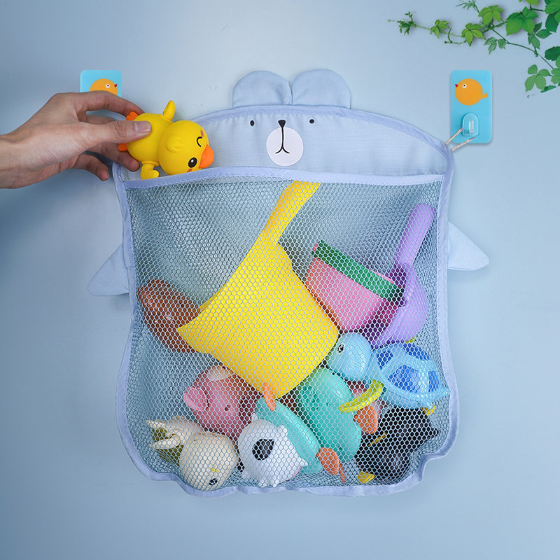 卫生间置物架儿童玩具沐浴露收纳袋免打孔袋子浴室用品挂袋洗澡间
