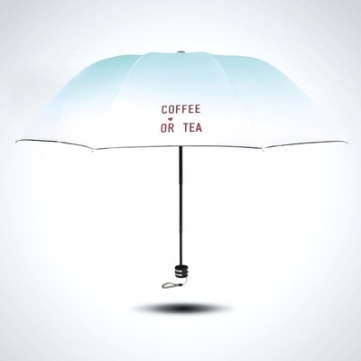 渐变遇女防晒遮阳三小阳伞水晴雨伞折叠变色.