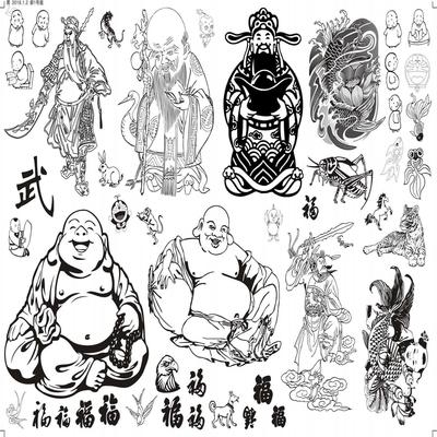 手工贴纸素材图案烫纯底稿画烙画转印贴纸上烫雕刻画葫芦初学者水