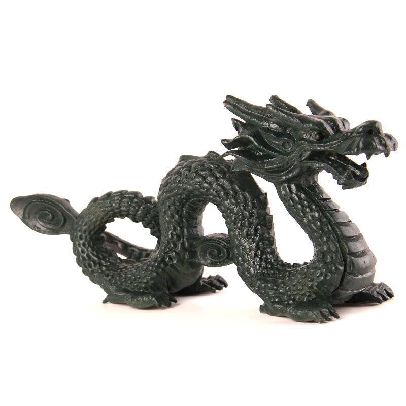 桃木青f龙风水木雕龙木龙摆件生肖实木汉龙木质客厅龙摆件环保无