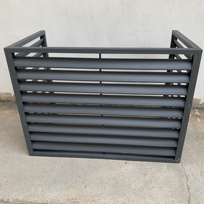 铝合金外墙空调外w机百叶格栅窗主机保护罩室外防护围栏防雨防晒