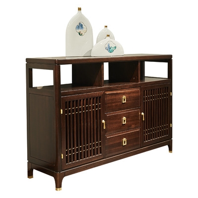 新中式乌金木餐边柜