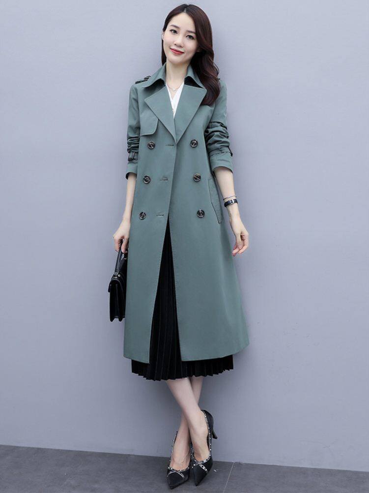 风衣外套女春秋2021年新款早秋季中长款贵夫人阔太太时尚洋气大衣