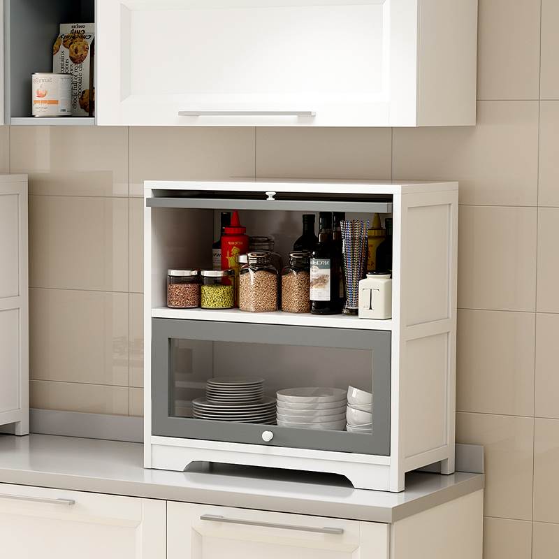 碗柜家用2021新款出租房小台迷你子上菜厨房透气桌面农村餐边ins