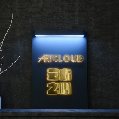 北欧创意艺术招牌立体发光字经典设计形象墙门头铁艺个性门牌制.