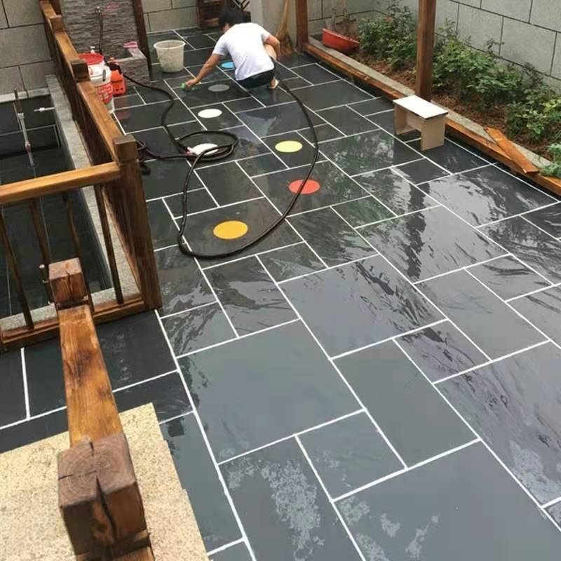 院子地面改造耐磨地砖室外阳台天然青石板庭院户外防滑农村广场优惠券