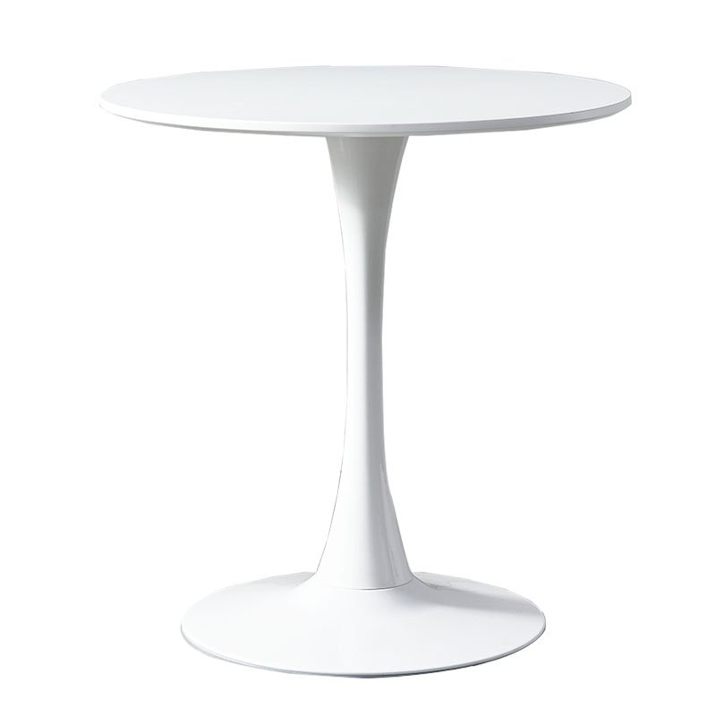 北欧阳台实木洽谈桌郁金f香白色小圆桌伊姆斯简约小户型餐桌椅组