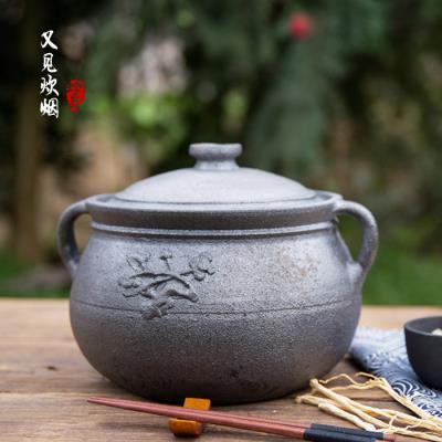 沙燃气沙锅釉罐锅四川土煲大家p用粗老式专用炖汤砂锅荥经煤气灶