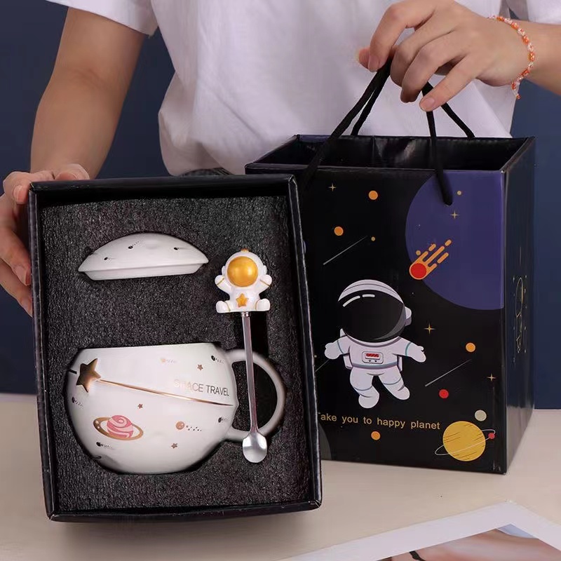 创意马克杯宇航员实用礼品情侣生日礼物伴手礼回礼小众送男友实用