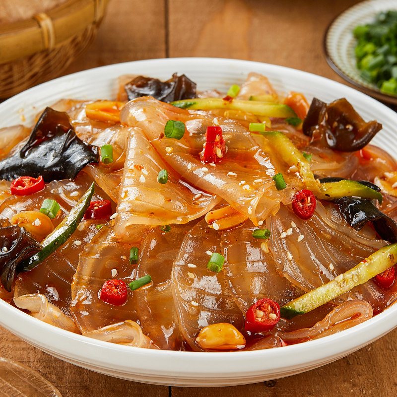 山药粉皮官方旗舰店0脂肪粉片红薯粉皮干货火锅食材凉拌菜小粉皮