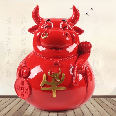 生肖金牛存钱罐金牛存钱罐2021新款牛年储蓄罐大人用防摔家用大容