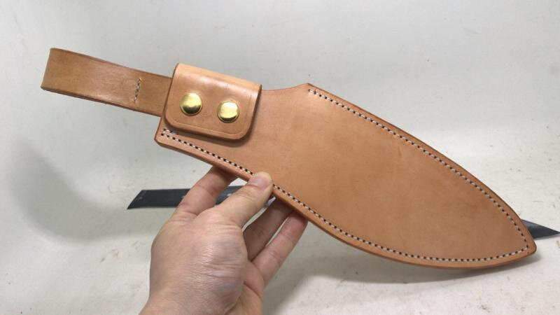 定制手工头层牛皮刀套不含刀具刀鞘刀库户外刀套牛皮厨刀保护套