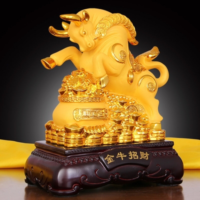 正品牛摆件金牛招财生肖牛工艺品家居客厅办公室风水牛装饰牛礼品