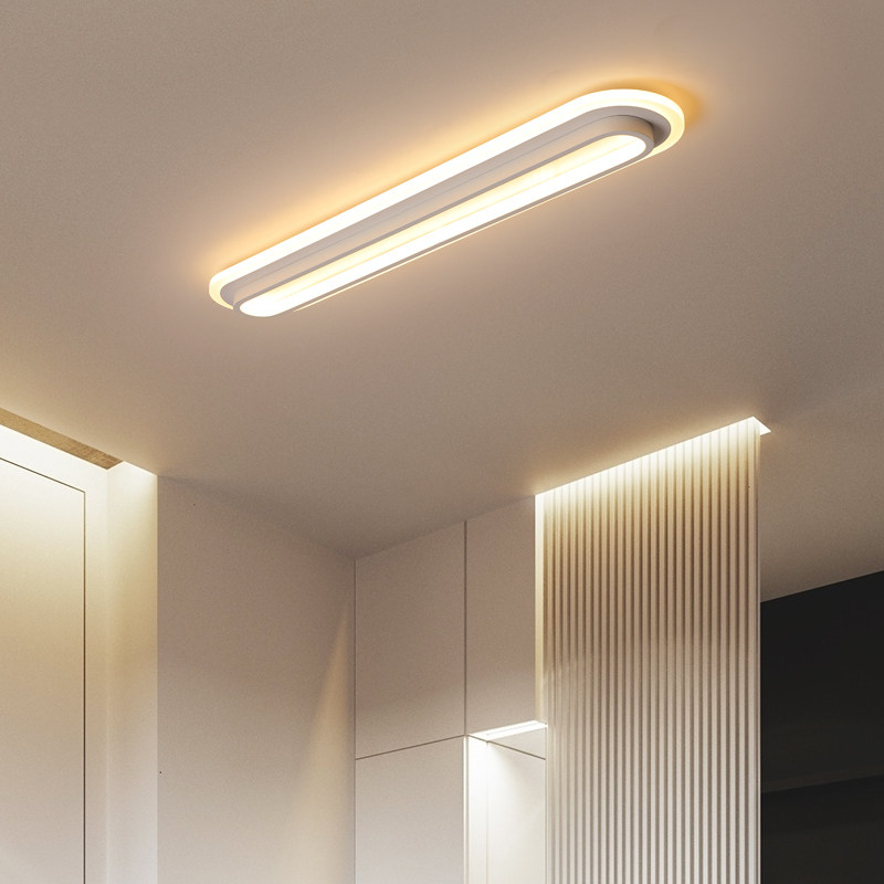灯简长led灯顶饰廊装性代欧走过约条吸道意创厅北灯形客条现灯y个