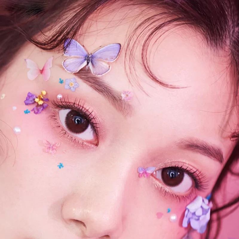 眼妆套装配饰儿童舞台妆眼角贴眼妆贴眼影舞台装贴纸立体蝴蝶贴花