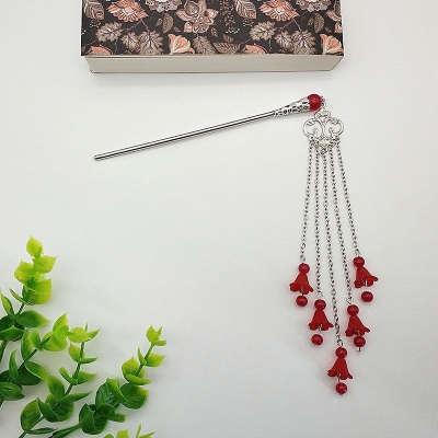 古装头饰古风发簪古典盘发宫廷步摇儿童古代簪公主小花流苏中国风