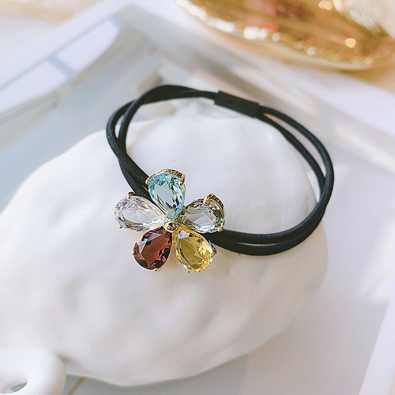 水晶头绳发圈女韩国网红ins气质扎头发饰发绳精品皮筋高档大人