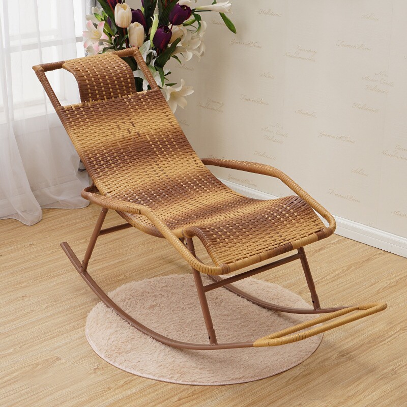 摇椅躺椅大人藤椅逍遥椅成人午休睡椅家用阳台懒人靠背椅夏凉椅优惠券
