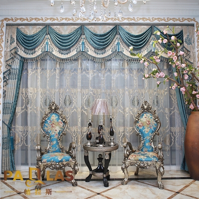 热销美式窗帘客厅高档奢华