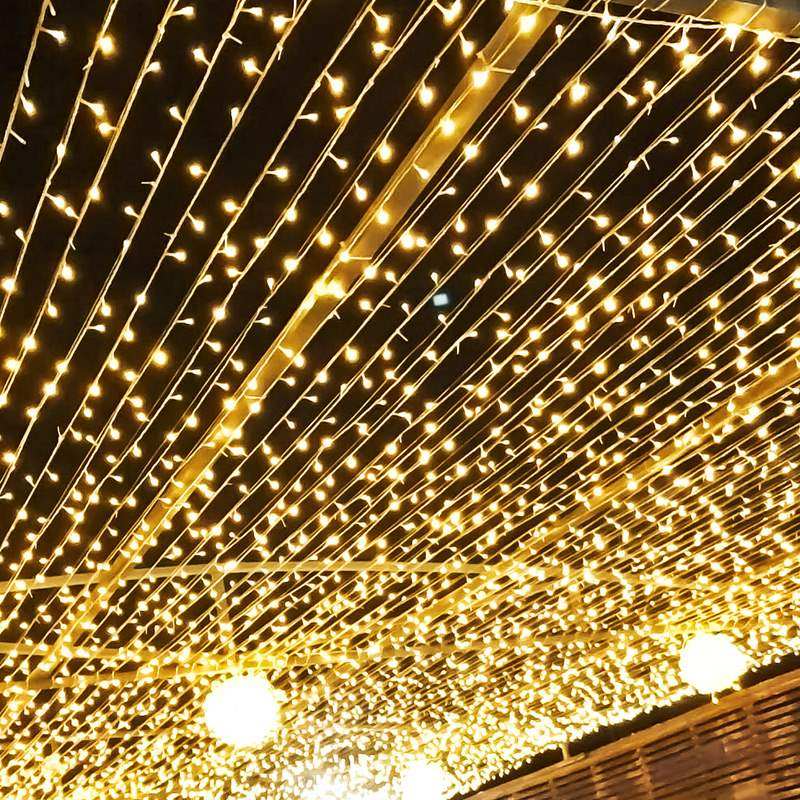 工程七彩太阳能led小彩灯闪灯串灯满天星变色户外防水亮化ins装饰