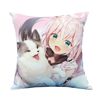 动漫抱枕床头二次元靠枕方形坐垫日系萌妹周边玩偶双面枕头套定制