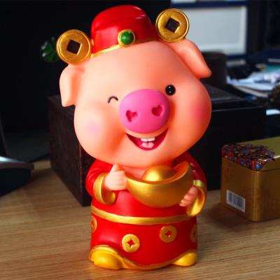 可爱存钱罐元宝招财猪儿童大人用家用储蓄罐储钱罐超大号摆件网红