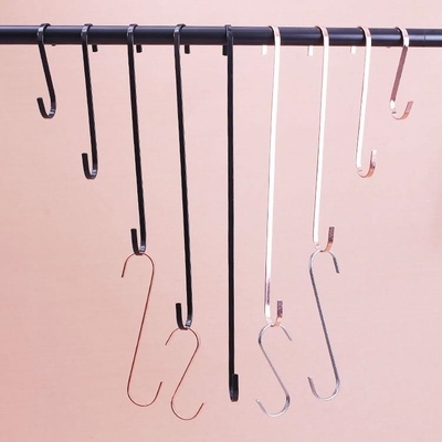 服装店挂钩墙上挂衣服的钩子s型挂钩铁勾子多功能上墙挂衣架加.