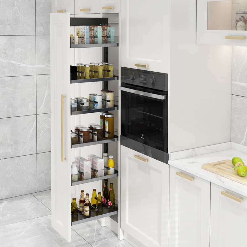 米司库厨房大怪物抽屉式高柜拉篮调味料高深篮侧拉篮小橱柜窄柜篮