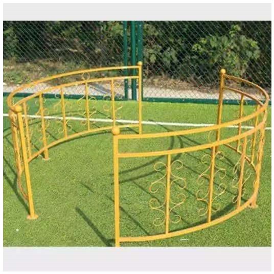 新款婚庆道具圆形铁艺弧形路引围栏u舞台装饰铁艺栅栏铁艺几何摆