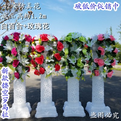 罗马花柱欧式路引图片