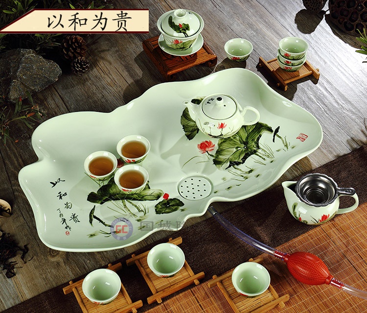 【荷叶茶盘功夫图片】荷叶茶盘功夫图片大全_好便宜网