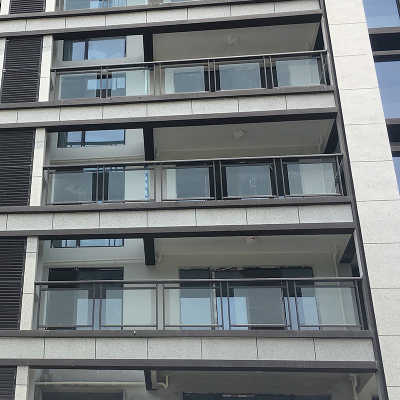 玻璃款阳台护栏室内户外楼梯扶手镀锌烤漆锌钢铝合金防护栏杆.